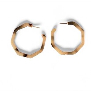 Geometric Gold Hoop Earrings